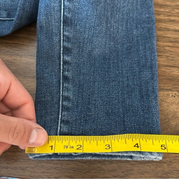 ❤️ Frame Denim Blue Skinny Jeans with Distressed Details Le High Skinny 27x28 - Picture 9 of 9